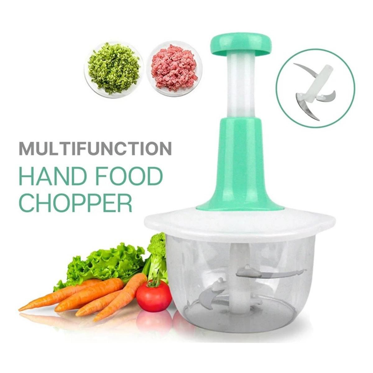 Premium 1.5L Push Chopper | Manual Hand Press Food Processor for Vegetables, Fruits & Herbs